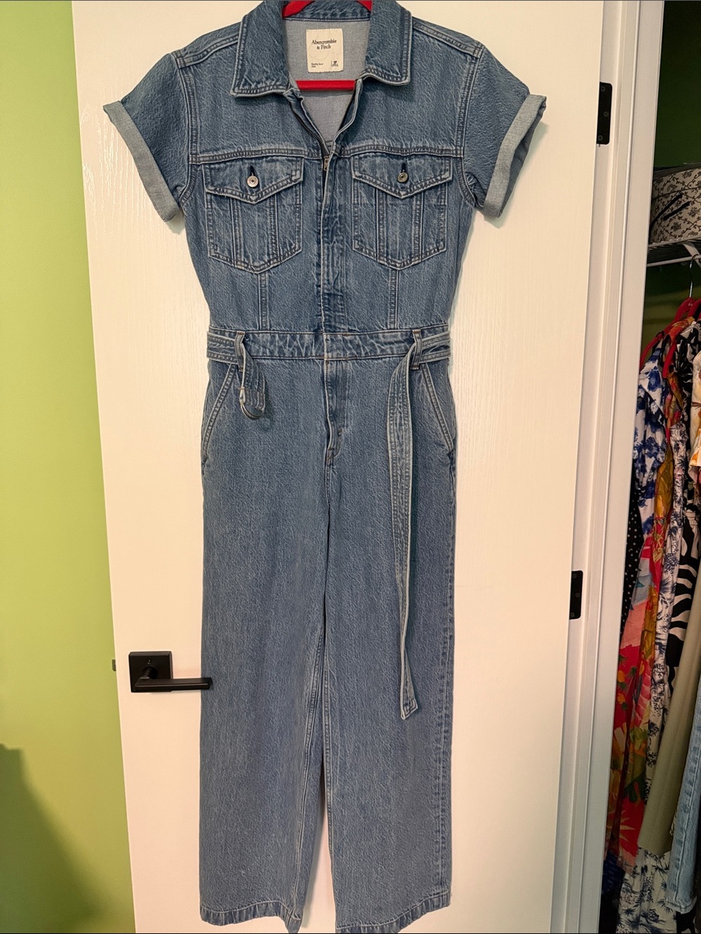 Abercrombie & Fitch Light Blue Denim Shirt Jacket